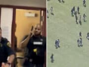 Wilmer-Hutchins High School shooting: dispute between students leads to five to six gun shots fired and 17 year old male shot in the leg. 