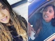 Risha Natasha Chand, Pinole, California woman caught on viral video going on racist tirade against two black sisters in CA parking lot. Hate investigation launched.