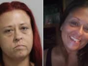 Christdon Reese, Florida woman arrested running down estranged husband's new girlfriend with car.