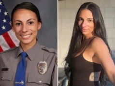 Rebecca Sayegh Toms River police officer N.J arrested assaulting two in home invasion.