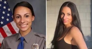 Rebecca Sayegh Toms River police officer N.J arrested assaulting two in home invasion.