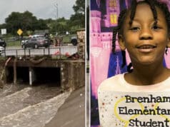 Body of Devah Woods, Brenham, Texas 10 year old girl found a day after 3rd grade girl was swept away by flash floods.