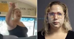 Samantha Danielle Spoor aka School Bus Karen arrested going on racist verbal tirade against black student.