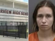 Brooke Anderson, Riverview High School teacher in Florida arrested for having sex with student.