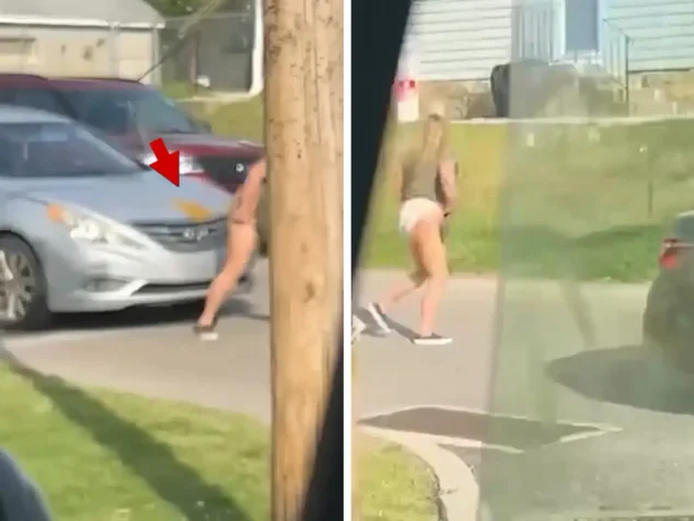 Christina Solometo aka Delco Pooper, Pennsylvania woman defecates on car in road rage incident.