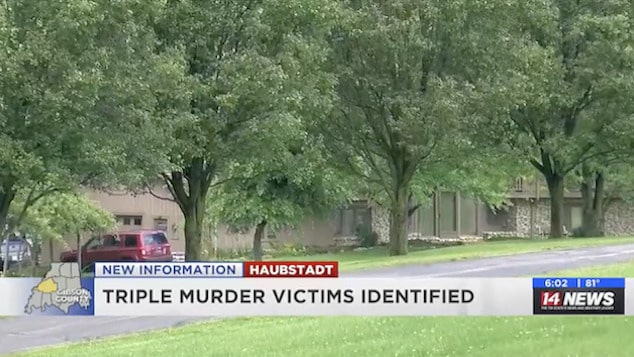 Patrick J. Waite, Haubstadt, Indiana man shoots and kills three family members during marriage dispute.