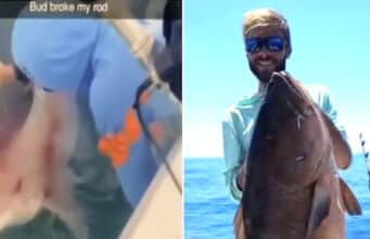 Zane Garrett, Key West, Florida fisherman charged with animal cruelty in viral shark stabbing video.