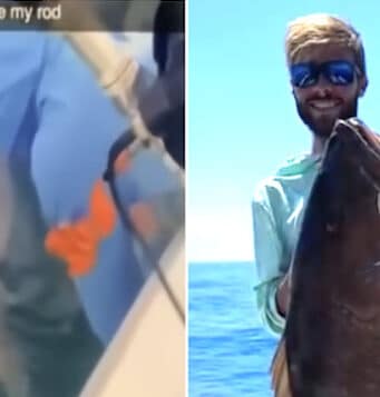 Zane Garrett, Key West, Florida fisherman charged with animal cruelty in viral shark stabbing video.