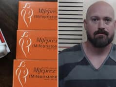 Justin Banta charged with causing girlfriend's unborn child to die after placing abortion drug in her drink.