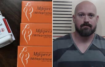 Justin Banta charged with causing girlfriend's unborn child to die after placing abortion drug in her drink.