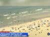 Female lifeguard impaled by 6ft beach umbrella at Jersey shore after falling of lifeguard chair at Asbury Park.