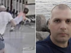 Vladimir Vitkov Belarus man caught on video slamming 18 month old Iranian boy at Russian airport