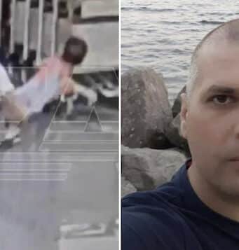 Vladimir Vitkov Belarus man caught on video slamming 18 month old Iranian boy at Russian airport