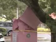 Homeless woman dies getting stuck in donation box in Plantation, Florida trying to retrieve donated items.