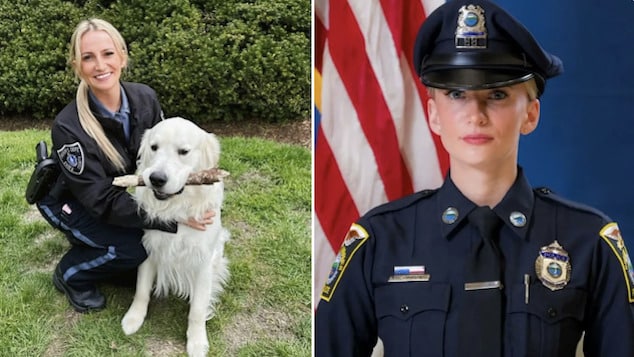 Kelsey Fitzsimmons, off duty North Andover police officer shot while being served restraining order by fellow cops.