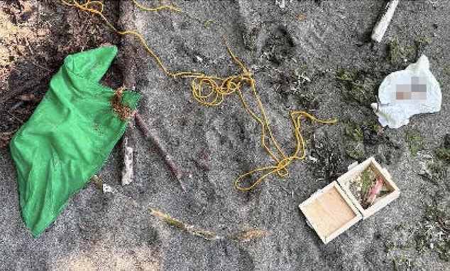 Kevin Ewing, Tacoma, Washington man walking on beach at Washington State Park finds amputated toe in gift box.
