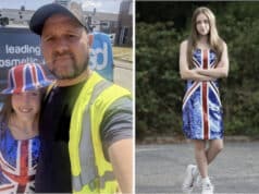 Courtney Wright student dress leads to furore after student is banned for wearing Union Jack to diversity day at British school