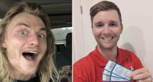 J. Lee Vogler, Virginia councilman (right side) set on fire by Shotsie Michael Buck Hayes.