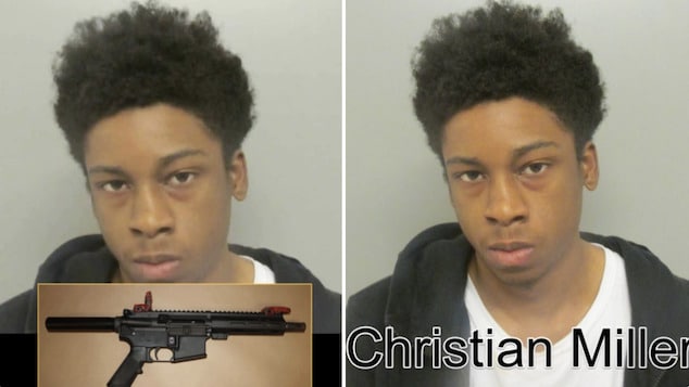 Christian Miller, Tulsa, Oklahoma teen shoots his mother multiple times with AR-15 rifle after becoming upset with her.