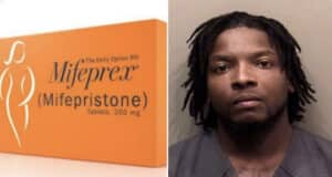Emerson Evans, McLean County, Illinois man charged with intentional homicide of an unborn child after giving girlfriend abortion drug, M without her consent, leading to miscarriage.