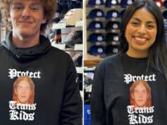 ‘Protect Trans Kids’ t-shirts selling online for $22.99 bearing the face of Robin Westman, Minneapolis school shooter