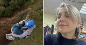Russian mom, Elizaveta 'Liza' Gushchina, extreme sports fantatic falls 290ft to her death taking selfie in front of son after successful bungee jump.