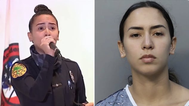 Sthephany Canizares Miami police officer arrested after firing gun during domestic dispute with boyfriend