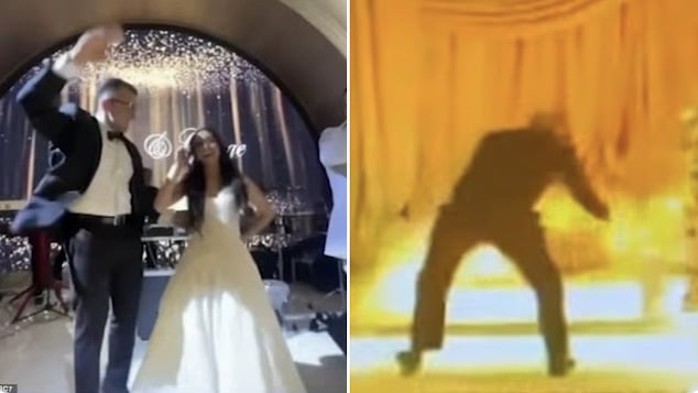 George and Nadee Farahat mystery wedding crasher steals $80-100K worth of gifts during their Glendale, California wedding reception