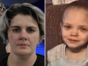 Kourtney Malinda Eutsey adoptive mom charged with criminal homicide in death of Renesmay Eutsey, missing Fayette County, Pennsylvania girl.