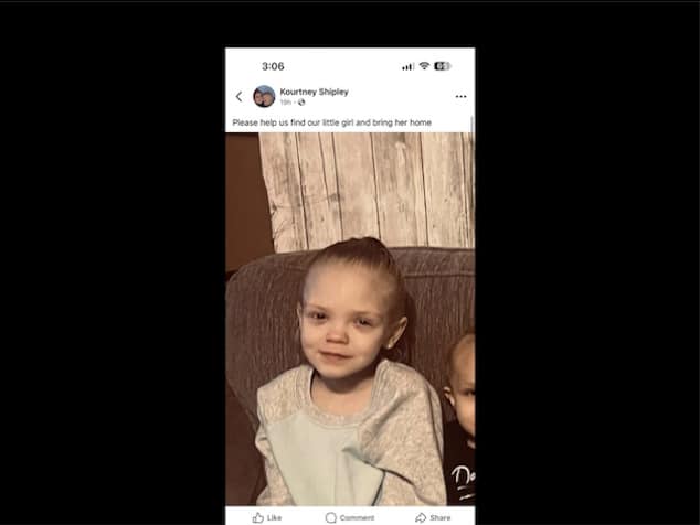 Kourtney Malinda Eutsey adoptive mom charged with criminal homicide in death of Renesmay Eutsey, missing Fayette County, Pennsylvania girl.