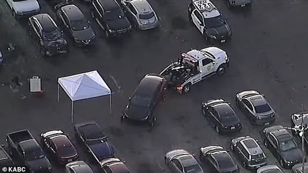 Singer D4vd impounded Tesla car at Los Angeles lot found with body