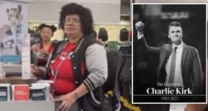 Office Depot worker fired refusing to print flyers for Charlie Kirk vigil calling them propaganda as the internet threatens boycott company. 