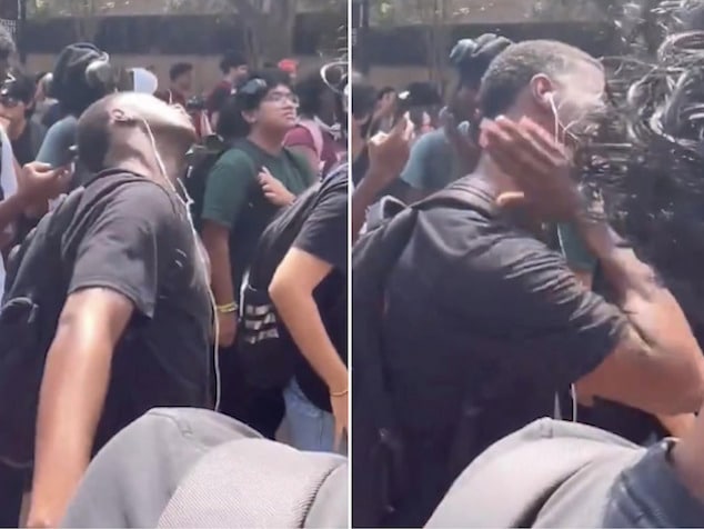 Texas State University student expelled acting out and mocking Charlie Kirk assassination.