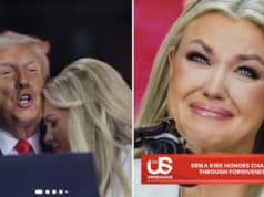 Erika Kirk forgives assassin during deification of conservative icon during memorial which sees Charlie Kirk hailed as martyr & true patriot