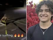 David Nagy killed in Tiktok surfing challenge gone wrong.