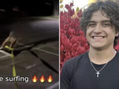 David Nagy killed in Tiktok surfing challenge gone wrong.