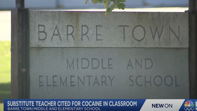 Melissa Martin, Barre, Vermont elementary school teacher turns up to class high on drugs as she is later to be found in possession of cocaine.