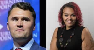 Nuchelle Chance Kansas professor placed on admin leave after white men are dangerous comments.