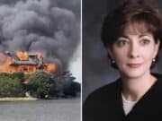Judge Diane Goodstein beach side home in Edisto Beach, South Carolina set on fire as investigation is launched.