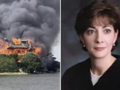 Judge Diane Goodstein beach side home in Edisto Beach, South Carolina set on fire as investigation is launched.