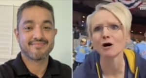 Milwaukee Brewers Karen aka Shannon Kobylarczyk fired after threatening to call ICE on Latino Dodgers baseball fan, Ricardo Fosado