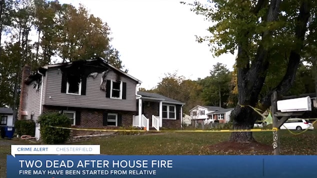 Alicia Newman sets fire to Chesterfield County, Virginia home killing her grandmother & sister as they slept after kicked out after argument