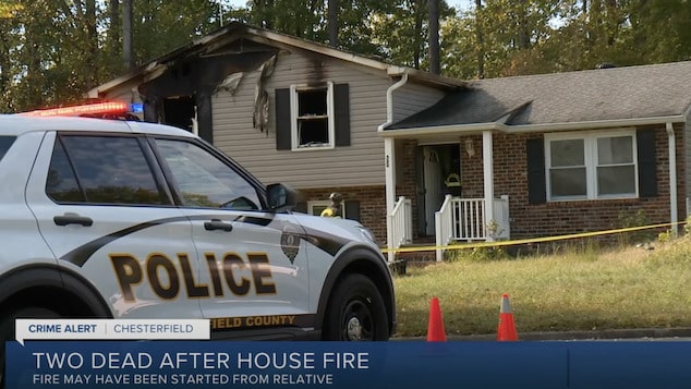 Granddaughter sets Chesterfield County, Virginia home on fire killing grandmother and great aunt.