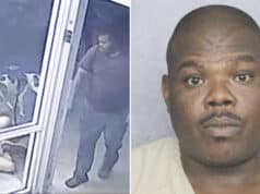Dandrea Johnson arrested sucker punching Aldi shopper with service dog at Lauderdale Lakes grocery store putting him in coma.