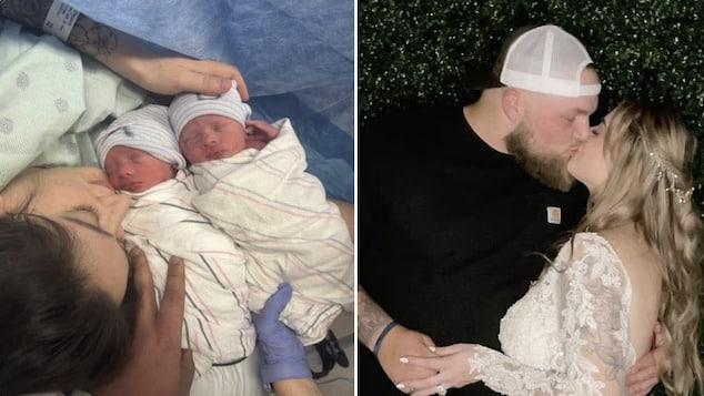 Cheyenne Sears, IN new mom who gave birth to twins killed in freak accident when car she was riding in was struck by flying deer hit by car