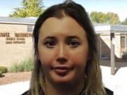 Jessica Bergmann, Aurora middle school teacher in Illinois charged with having sexual relationship with minor boy she met at Washington Middle School.