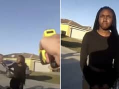 Amy Chance, 15-year-old Port St Lucie, Florida girl caught on bodycam attacking police car with shovel. 