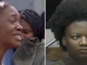 Daughter of murdered Eastpointe McDonald’s manager brings knife to courtroom hearing for suspect alleged to have fatally stabbed her manager.