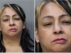 Liz Frechel, Miami, Florida woman arrested for attacking boyfriend with machete after after dinner date goes wrong. 
