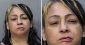 Liz Frechel, Miami, Florida woman arrested for attacking boyfriend with machete after after dinner date goes wrong. 